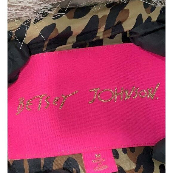 Betsey Johnson Gray Faux Fur Jacket | Mob Wife Old Money Baddie Luxe Grunge Y2K - Picture 11 of 13